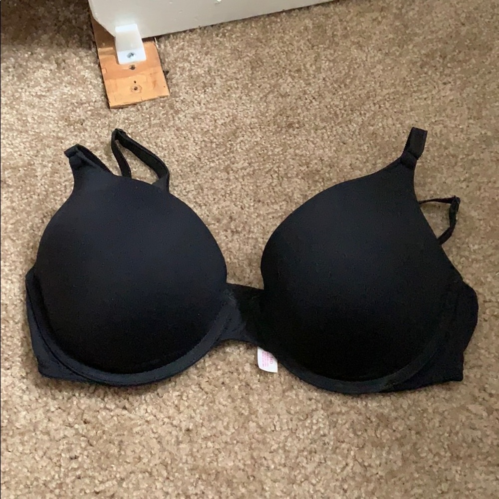 PINK Black Push-Up Bra
